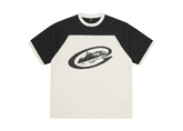 Corteiz Wrap Around Raglan T-Shirt - Off White/Black